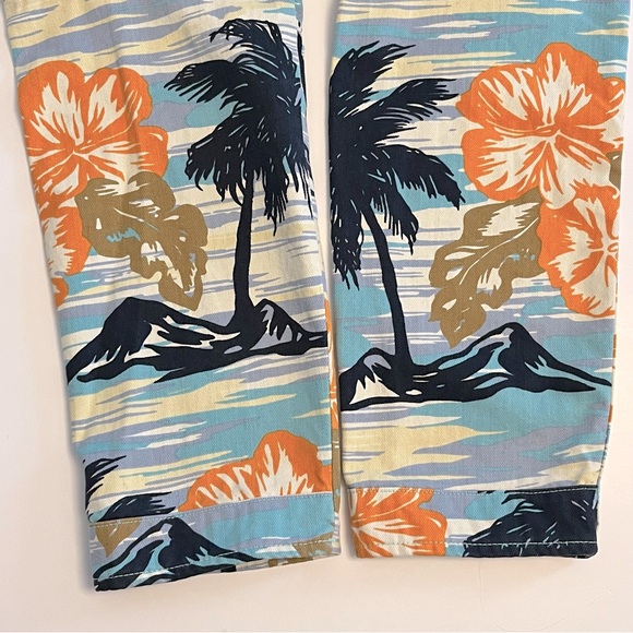 G Star Raw Elwood 5622 3D Mid Boyfriend Hawaii Aloha Print Jeans Pharrell 33x28 - Picture 9 of 16